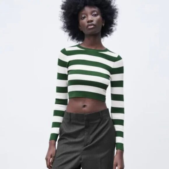 Zara Sweaters - Zara Basic Rib Knit Sweater M